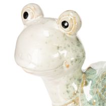 Artikel Keramikskildpaddefigur som blikfang i opholdsstuen, dekorativ figur, 22 cm