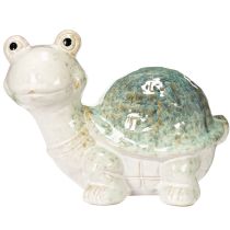 Artikel Keramikskildpaddefigur som blikfang i opholdsstuen, dekorativ figur, 22 cm