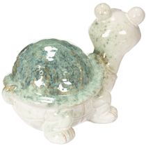 Artikel Keramikskildpaddefigur som blikfang i opholdsstuen, dekorativ figur, 22 cm