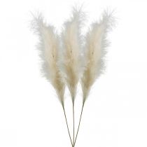Feather Grass Creme kinesisk siv kunstigt tørt græs 100 cm 3 stk.