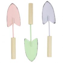 Dekorative skovle assorterede farver 14cm 9stk