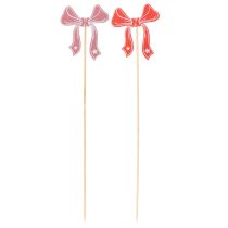 Artikel Dekorative sløjfeblomsterpinde 32 cm 12 stk.