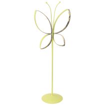 Artikel Butterfly metal dekoration fjedergrøn guld H35cm 2 stk