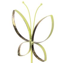 Artikel Butterfly metal dekoration fjedergrøn guld H35cm 2 stk