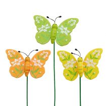 Artikel Sommerfugl farverig sort. 6cm L25cm 15 stk