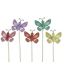 Artikel Forårsdekoration blomsterpropper trædekoration sommerfugle 6×8cm 10stk