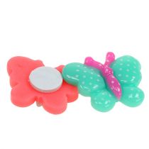 Sommerfugle mini 2 cm farvet 24stk
