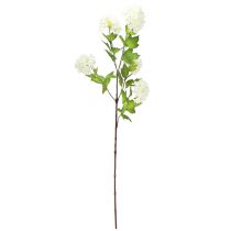 Artikel Snowball Kunstig Viburnum Gren Hvide Blomster L90cm