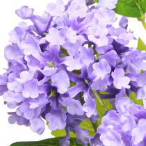 Artikel Snebold kunstige blomster lilla blomst 5 skærme L78cm 2stk