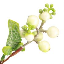 Artikel Kunstig ærtebusk snebær L74cm