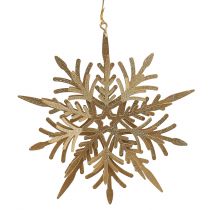 Artikel Snowflake 3D effekt guld 16cm x 15,5cm 2 stk