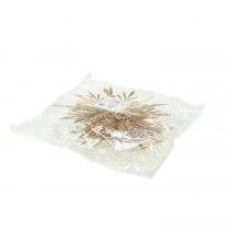 Artikel Snowflake 3D effekt guld 16cm x 15,5cm 2 stk