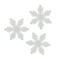 Snefnug i træ hvid Ø3,7cm 48stk