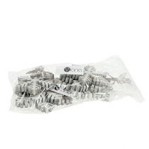 Artikel Træ snefnug hvid-grå sort. 7-12 cm 6 stk