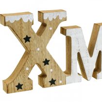 XMAS bogstaver træ stående træ bogstaver natur 41,5cm