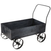 Artikel Trillebør dekorativ metal plantekasse antracit L37cm