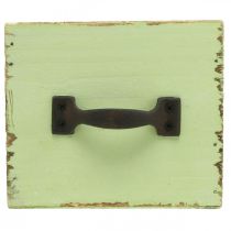 Artikel Plantekasse lysegrøn shabby chic 12,5×12,5×10cm