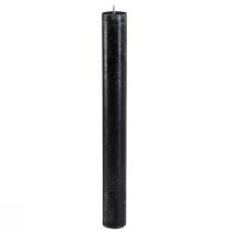 Artikel Sorte lys ensfarvede pindelys 34x300mm 4 stk