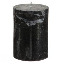 Artikel Sorte stearinlys søjlelys ensfarvede 70x100mm 4 stk