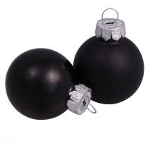 Artikel Sorte julekugler glas mini mat glans Ø3cm 22 stk