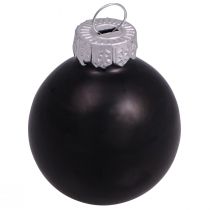 Artikel Sorte julekugler glas mini mat glans Ø3cm 22 stk