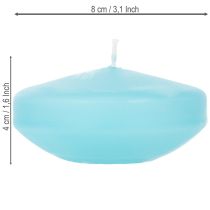 Artikel Flydende lys, rund form, til festlige dekorationer og begivenheder, dam- og borddekoration, 8 cm, 8 stk.