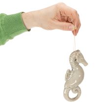 Artikel Søhest-hængende dekoration til stue og badeværelse, maritim sommerstemning, 15 cm, 2 stk.