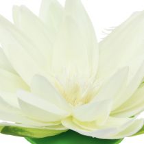 Artikel Kunstig åkandeblomst flydende borddekoration cremehvid Ø15cm 2 stk.