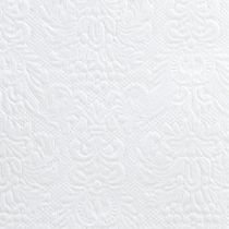 Artikel Servietter Hvid Borddekoration Præget mønster 33x33cm 15 stk.