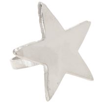 Artikel Servietholder stjerne servietringe sølv metal 7cm Ø4cm 4 stk