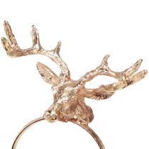 Artikel Servietringe rådyr metal borddekoration rose Ø3,5cm H 6,5cm 4stk