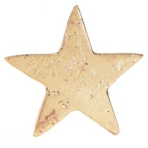 Artikel Servietringe stjerne guld antik look metal 6,5cm Ø4cm 4 stk