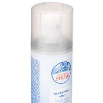 Artikel Sølvspray snespray glitter til vinduer og vinterdekoration 150ml