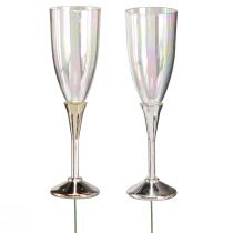 Artikel Nytårsaften dekoration til ophængning af champagneglas på en tråd H9,5cm 8 stk.