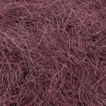 Artikel Sisal Rød Bordeaux Naturfiber Sisalfiber til Håndværk 300g