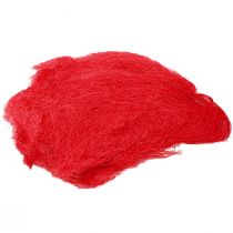 Sisal rød, juledekoration, sisal uld 300g