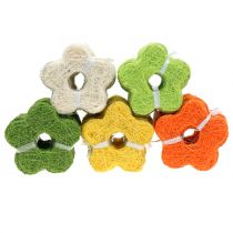 Sisal blomst Ø7,5 cm 25stk