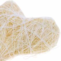 Artikel Sisal hjertecreme 5cm 24 stk