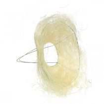 Artikel Blomstermanchet af sisal, buket bleget Ø20cm 10 stk