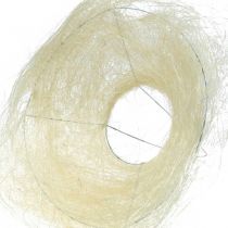 Artikel Blomstermanchet af sisal, buket bleget Ø20cm 10 stk