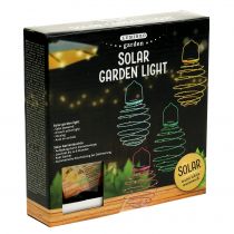 Artikel Solhave lysegrøn 22cm med 25LEDs varm hvid