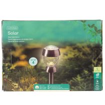Artikel Solcellelampe Kugleform med Jordspyd 36 cm - Sæt af 4
