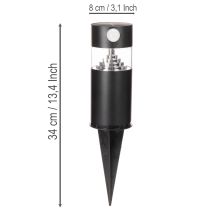 Artikel Solcellehavelampe med bevægelsessensor, LED, 34 cm