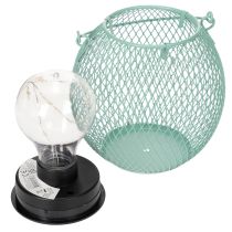Artikel Solcellelanterne, dekorativ LED-belysning, energibesparende, ideel til udendørs brug, 12 cm