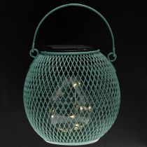Artikel Solcellelanterne, dekorativ LED-belysning, energibesparende, ideel til udendørs brug, 12 cm