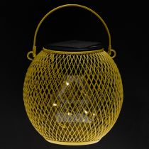 Artikel Solcellelanterne til have og terrasse i moderne design af metal, 12 cm