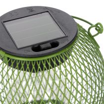 Artikel Rund LED solcellelanterne, perfekt til have eller terrasse, stemningsfuld belysning, 12 cm