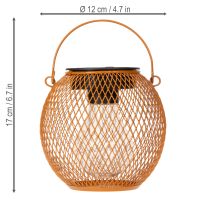 Artikel Solcelle-lanterne LED til stemningsfuld havebelysning i et attraktivt metaldesign, 12 cm