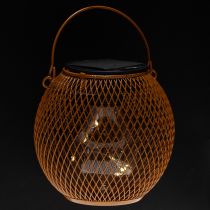 Artikel Solcelle-lanterne LED til stemningsfuld havebelysning i et attraktivt metaldesign, 12 cm
