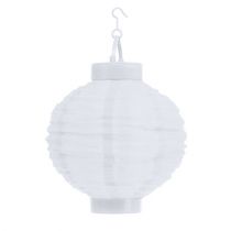Lanterne LED med solcelle 20cm hvid